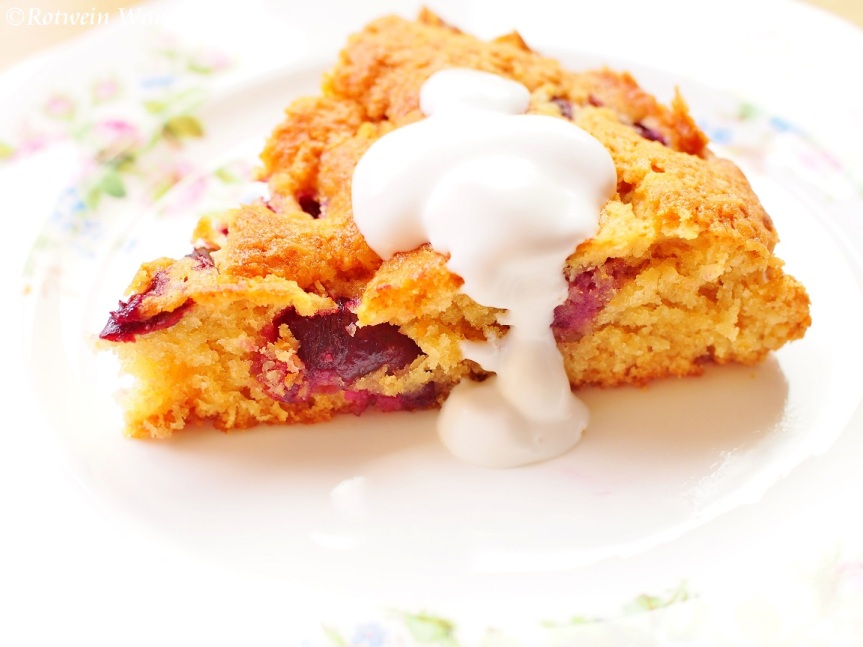 Cherry and Coconut Cake
